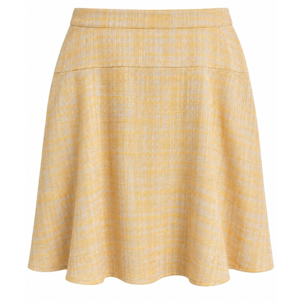 Liz Claiborne Yellow & Cream A-Line Skirt – Size 22W – NWOT